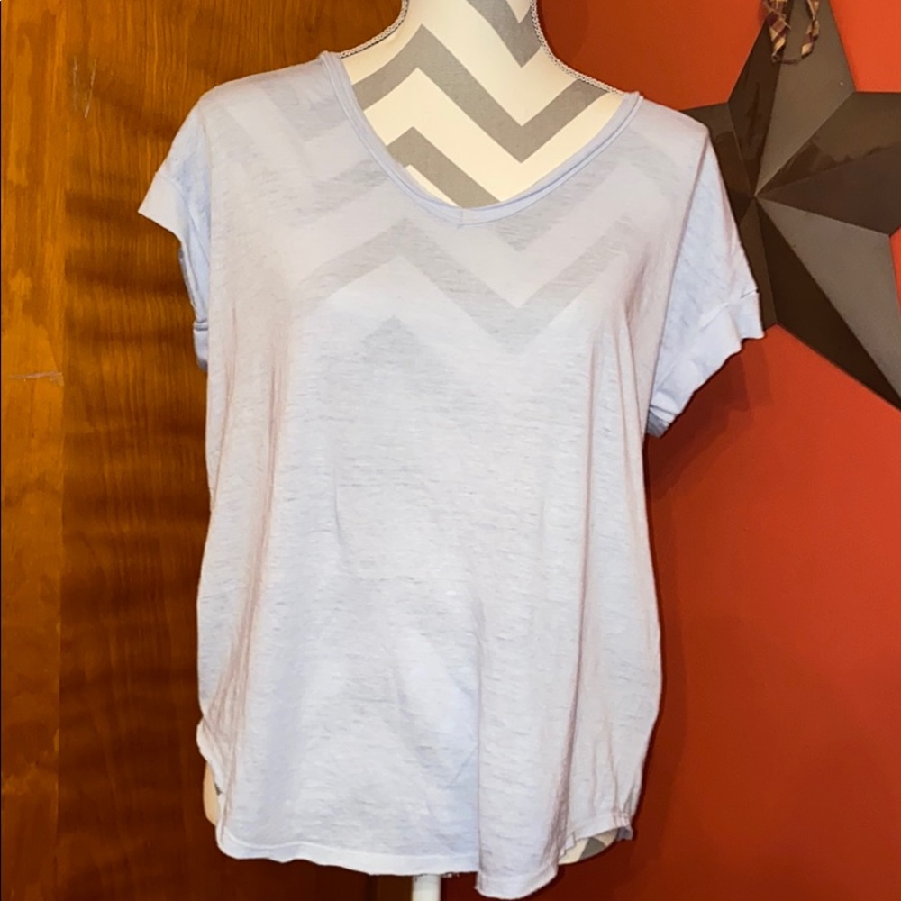 Loose Fitting Light Blue Top
